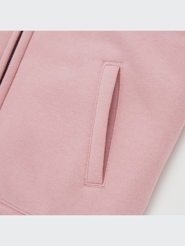 Pile-Lined Sweat Long-Sleeve Full-Zip Hoodie