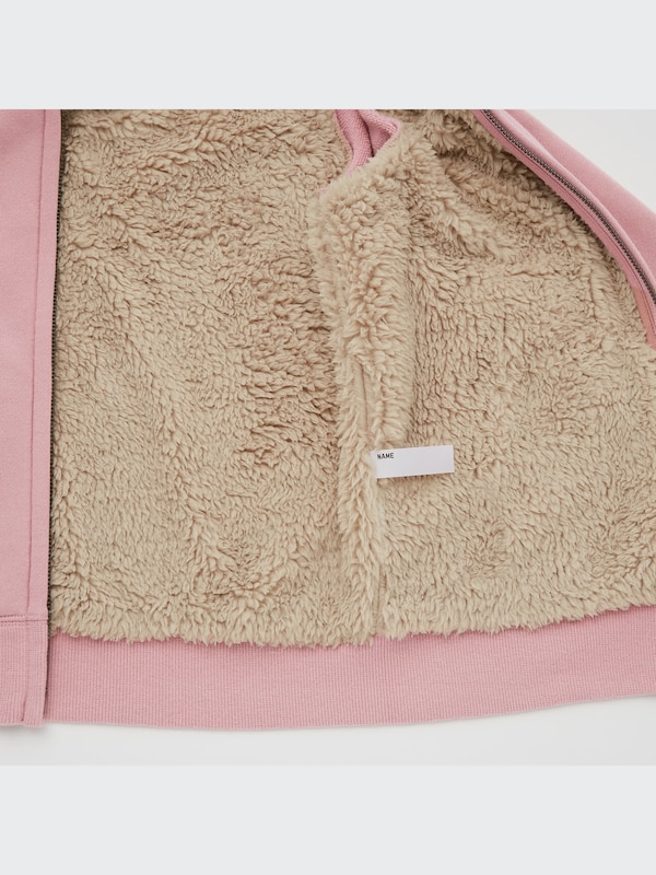 Pile-Lined Sweat Long-Sleeve Full-Zip Hoodie