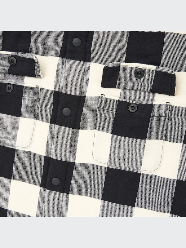 Flannel Pile-Lined Shirt Jacket