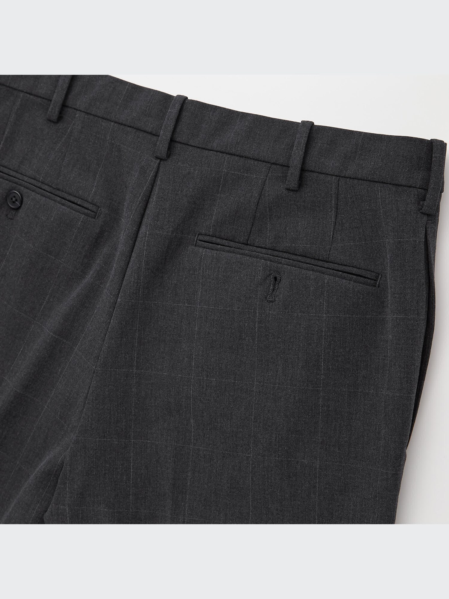 スラックス HUECLOSET Closet Retro Slacks Smart 2-Way Stretch Windowpane Ankle Pants | UNIQLO US