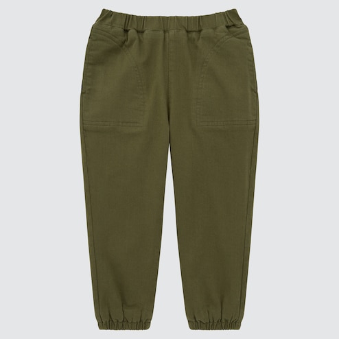 Uniqlo Green Polyester Fleece Lining Track Pants M