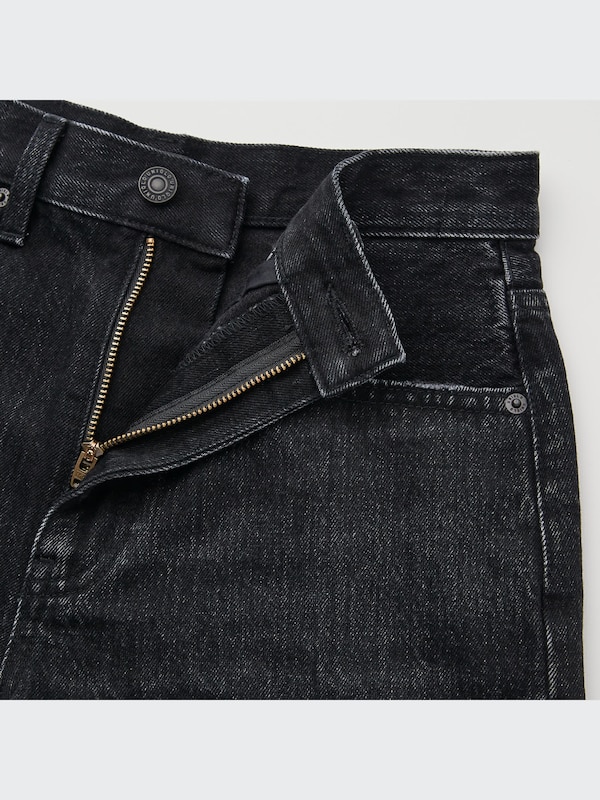 High-Rise Denim Shorts