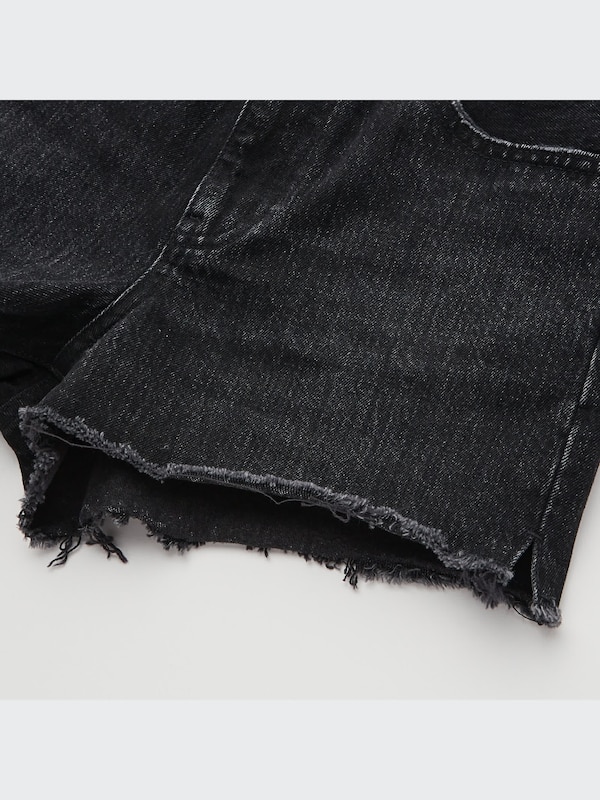High-Rise Denim Shorts