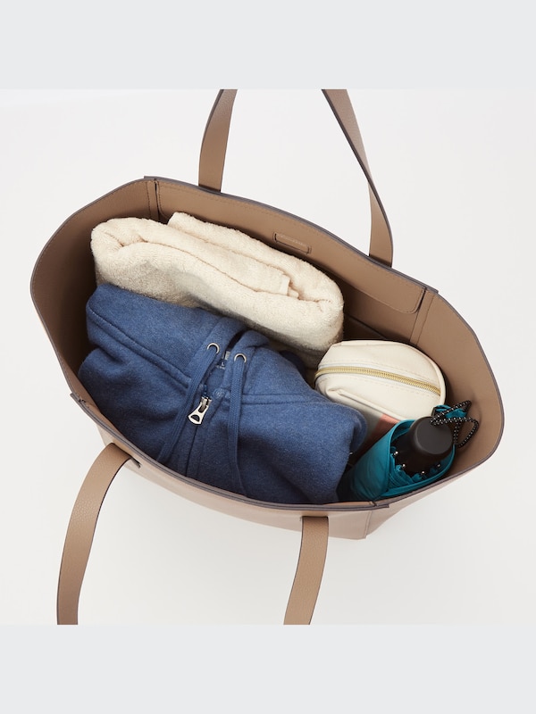 Faux Leather Boat Tote Bag