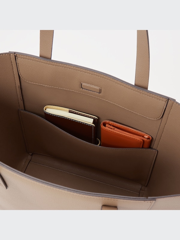 Faux Leather Boat Tote Bag