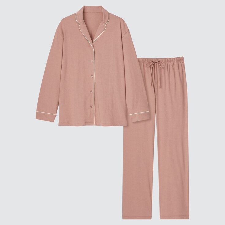 WOMEN AIRism COTTON LONGSLEEVE PAJAMAS UNIQLO US