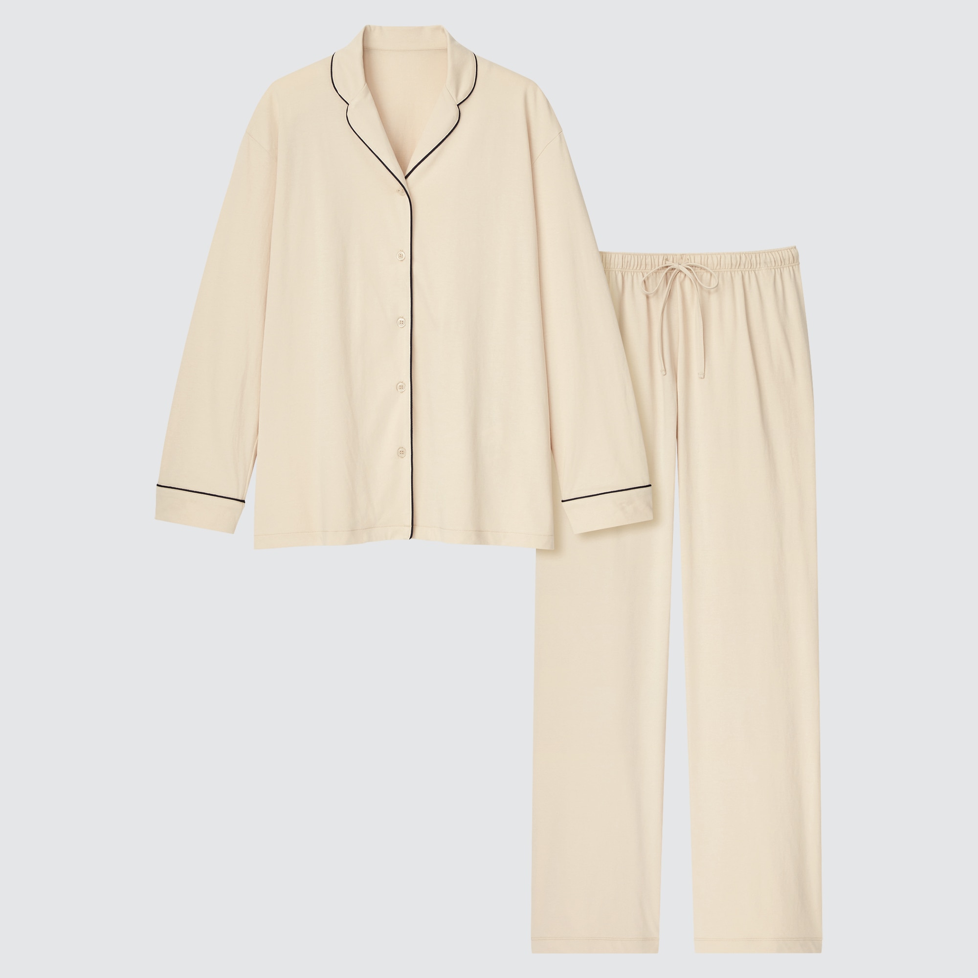 WOMEN AIRism COTTON LONGSLEEVE PAJAMAS UNIQLO US