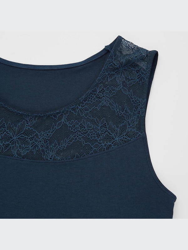 Cotton-Modal Lace Sleeveless Top