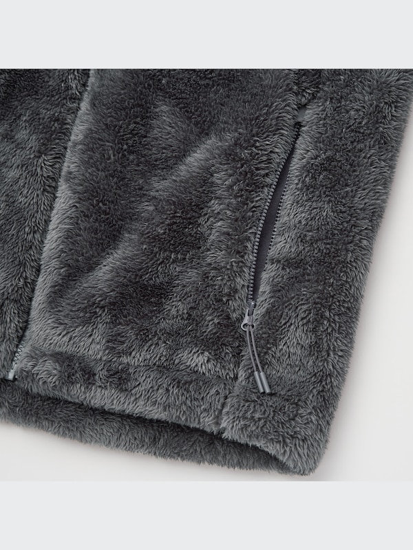 WINDPROOF FLUFFY YARN FLEECE HOODIE