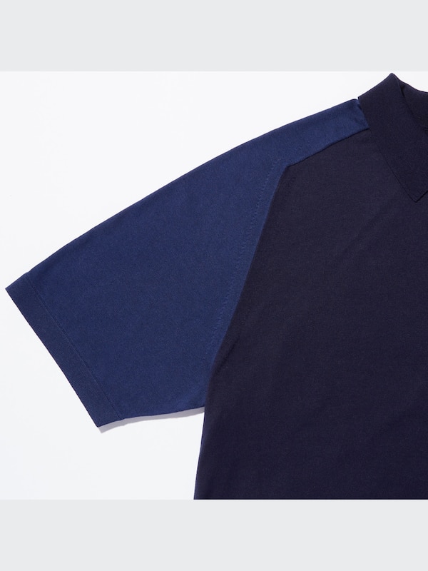 +J Silk-Cotton Knitted Short-Sleeve Polo Shirt