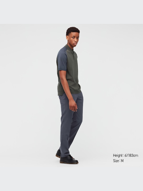 +J Silk-Cotton Knitted Short-Sleeve Polo Shirt