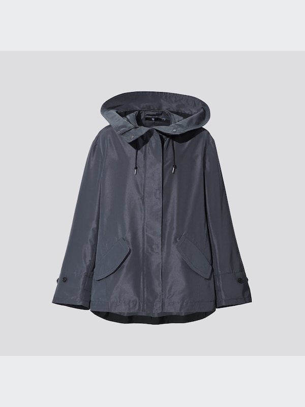 +J Silk-Blend Oversized Parka