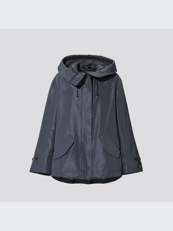 +J Silk-Blend Oversized Parka
