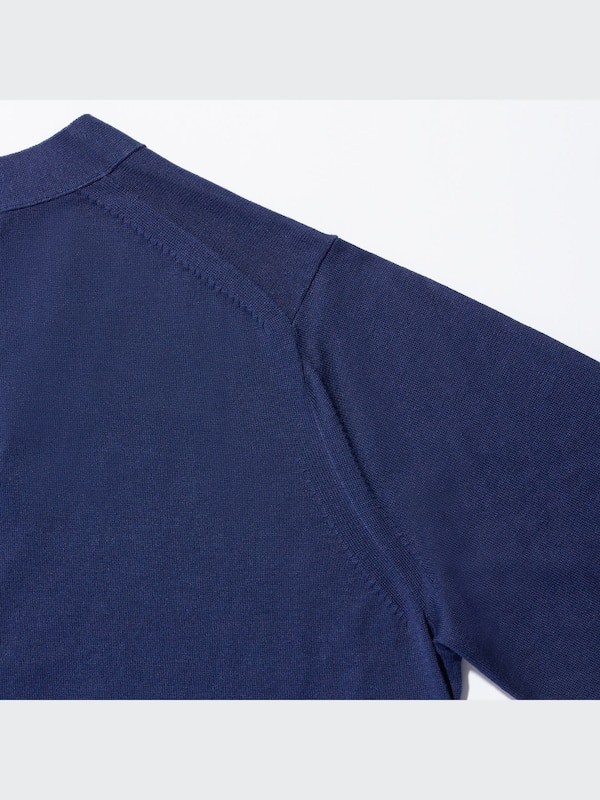+J Silk-Cotton V-Neck Cardigan
