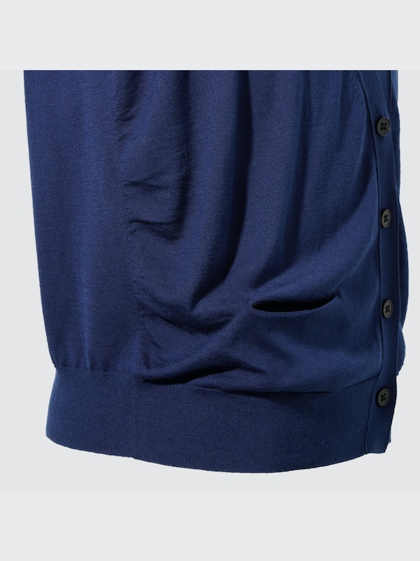 +J Silk-Cotton V-Neck Cardigan