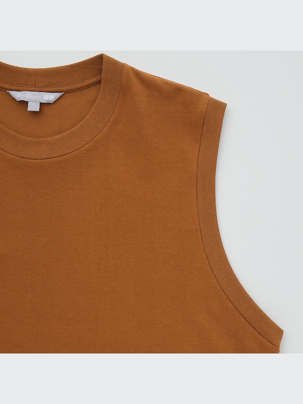 Mame Kurogouchi AIRism Cotton Oversized Sleeveless T-Shirt