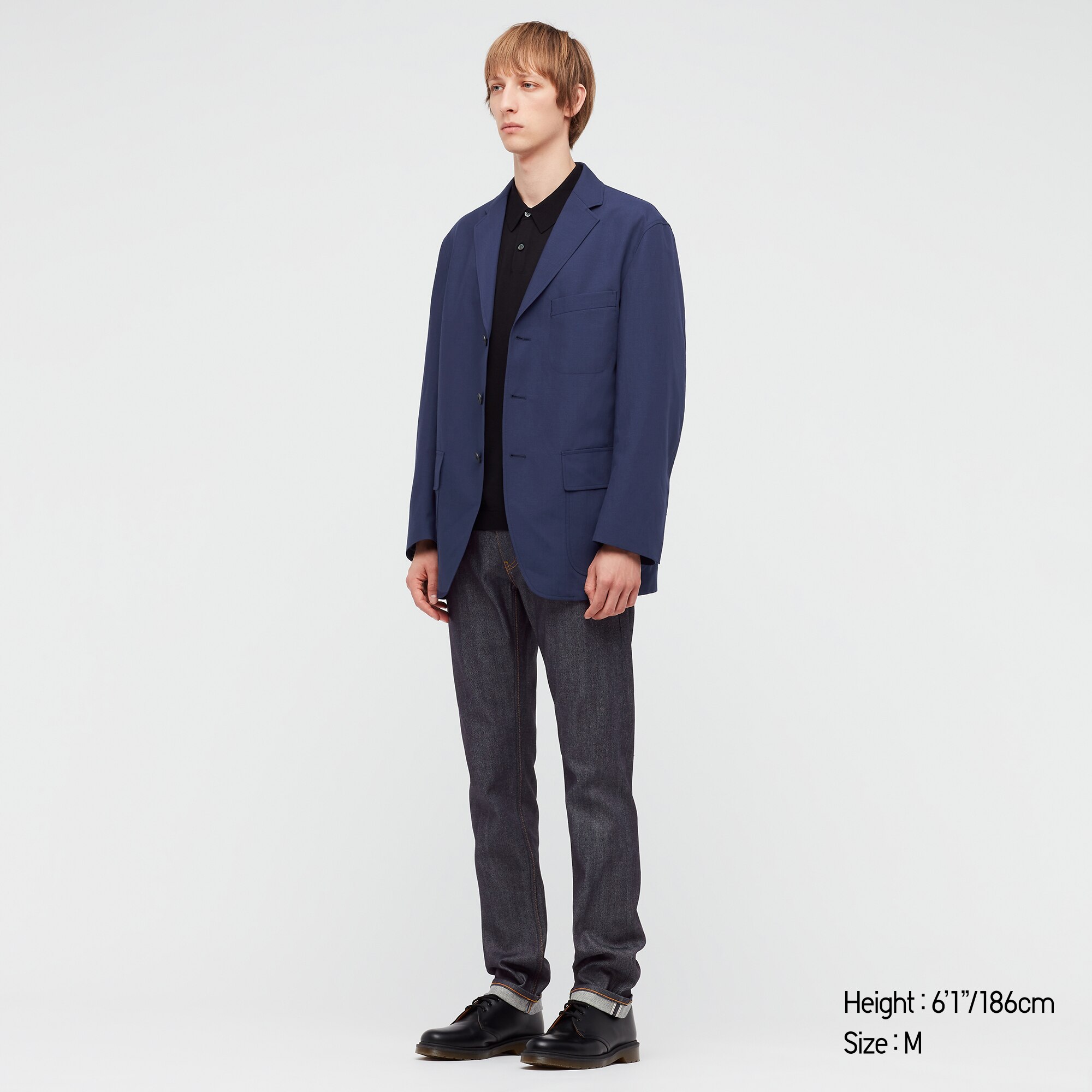 J Wool-Blend Oversized Jacket | UNIQLO US