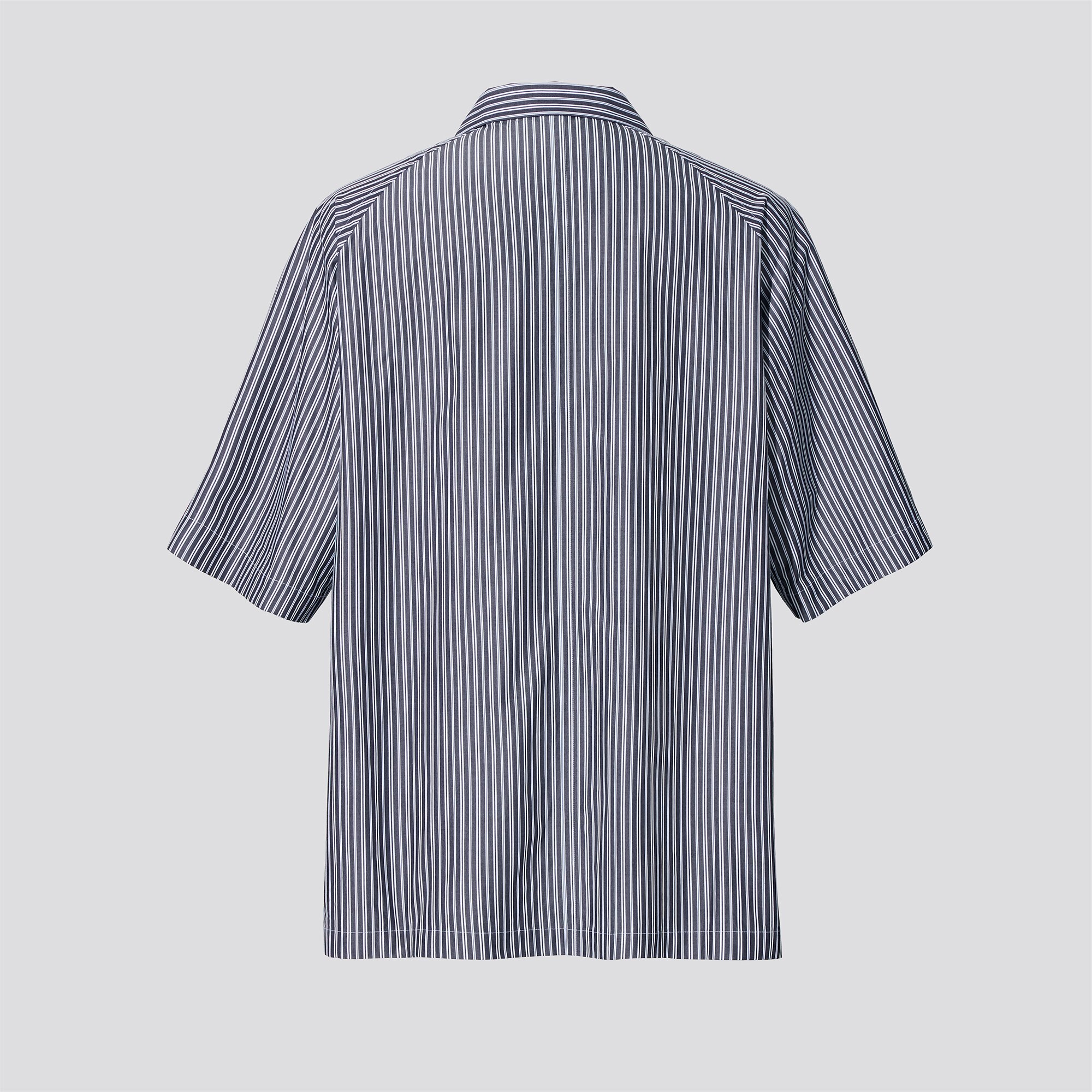 Men +J Supima Cotton Loose Fit Short Sleeved Shirt (Open Collar ...
