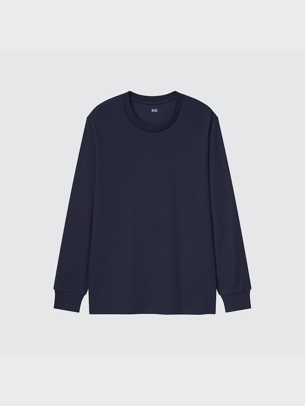 SOFT BRUSHED CREW NECK LONG SLEEVE T-SHIRT