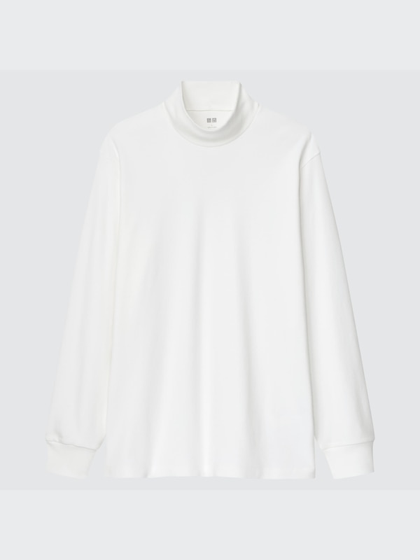 Soft Touch Mock Neck Long-Sleeve T-Shirt
