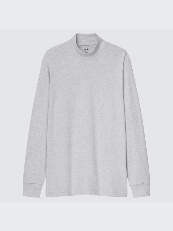 SOFT TOUCH MOCK NECK LONG SLEEVE T-SHIRT