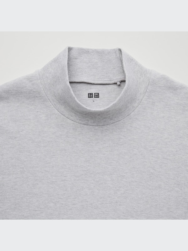 Soft Touch Mock Neck Long-Sleeve T-Shirt
