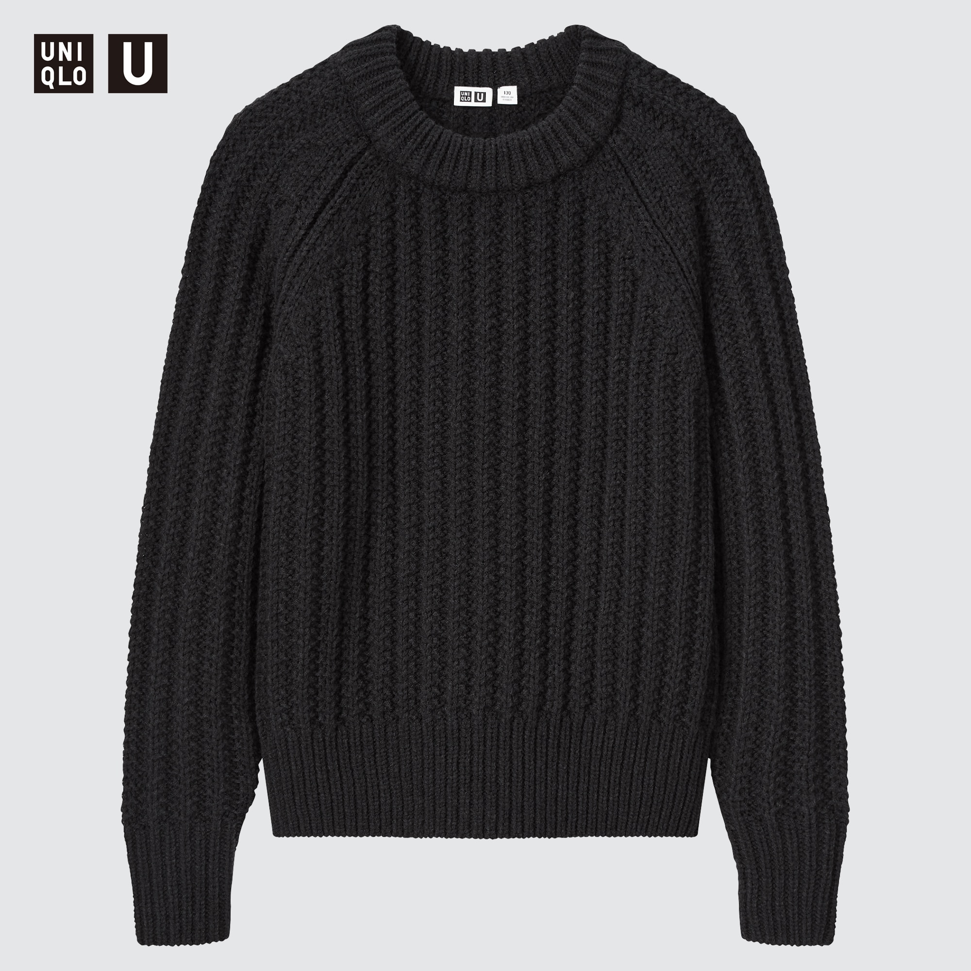UNIQLO Low Gauge Ribbed Crew Neck Long-Sleeve Sweater | StyleHint