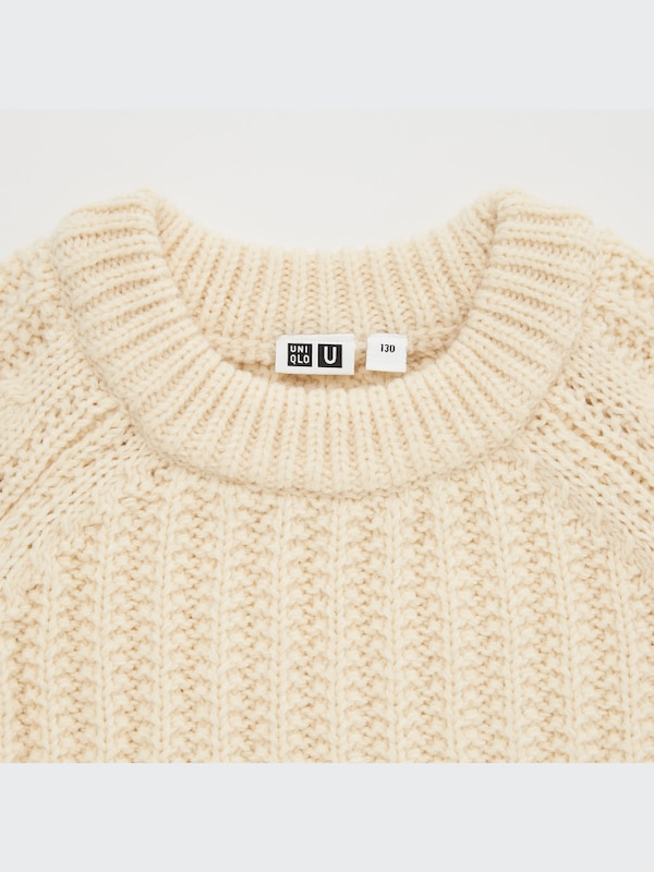 U Low-Gauge Crew Neck Sweater Long-Sleeve