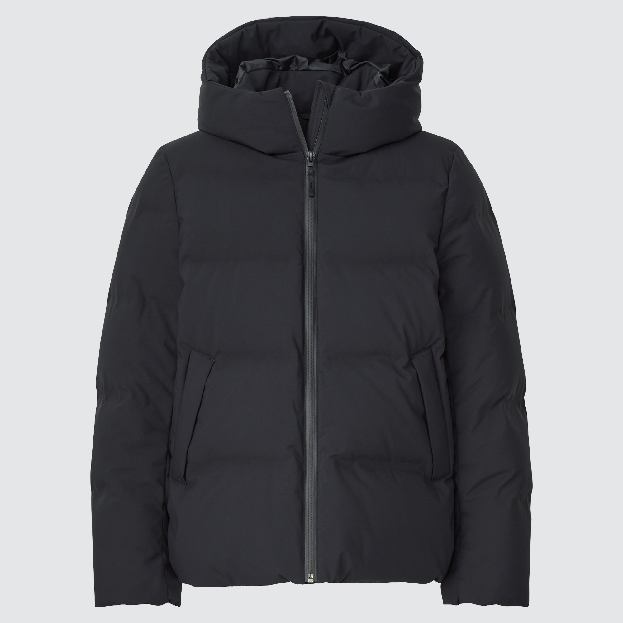 Seamless jersey zip jacket in black