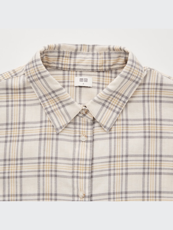 Flannel Plaid Long-Sleeve Shirt