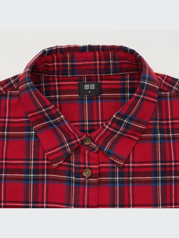 Flannel Plaid Long-Sleeve Shirt