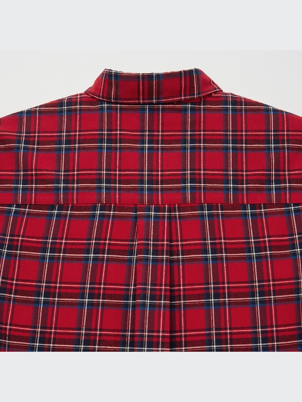 Flannel Plaid Long-Sleeve Shirt