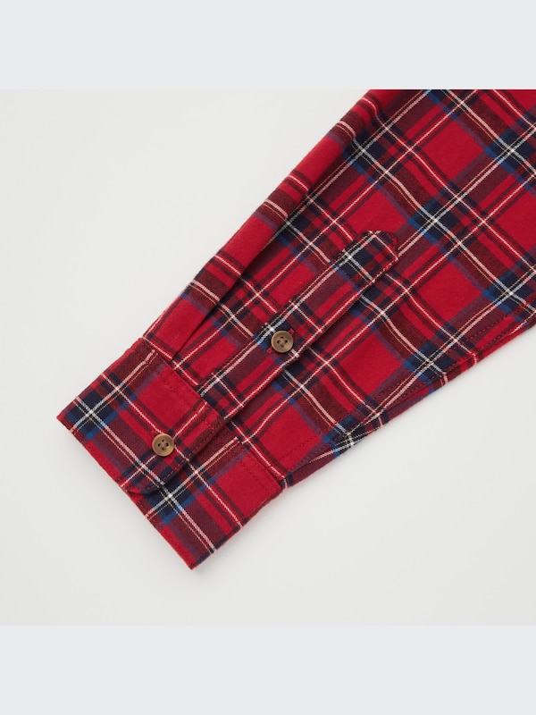 Flannel Plaid Long-Sleeve Shirt