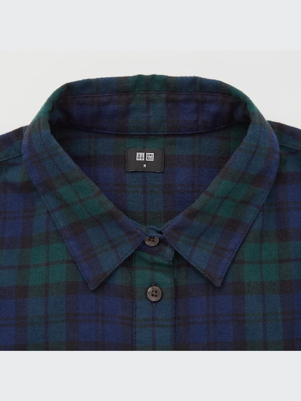 Flannel Plaid Long-Sleeve Shirt