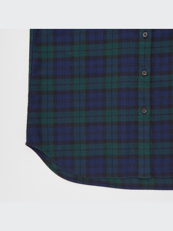 Flannel Plaid Long-Sleeve Shirt