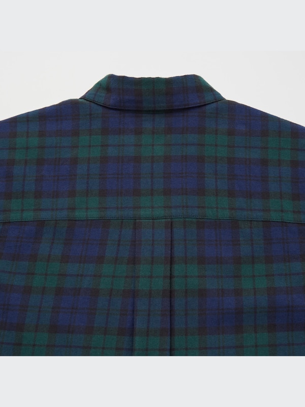Flannel Plaid Long-Sleeve Shirt