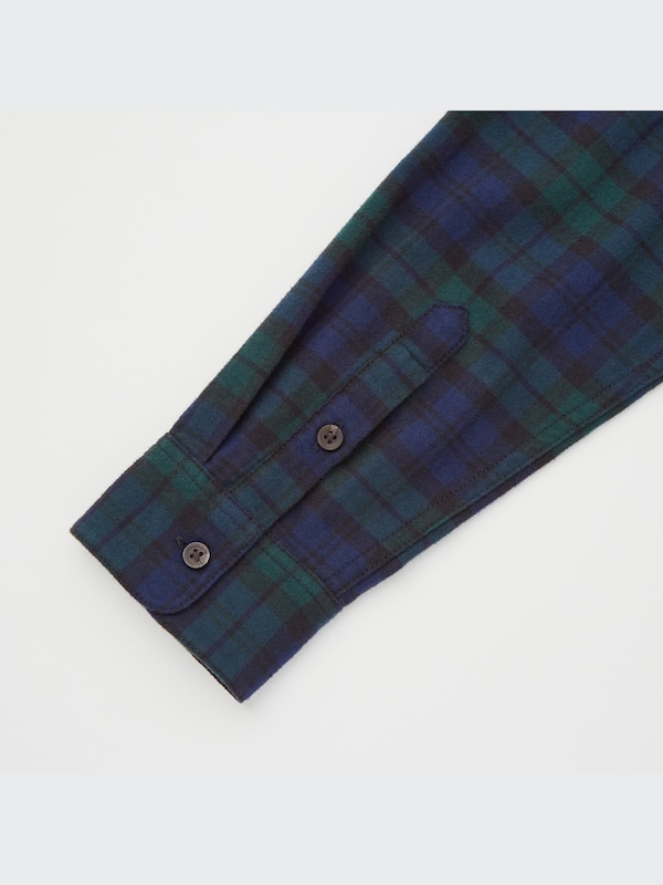 Flannel Plaid Long-Sleeve Shirt