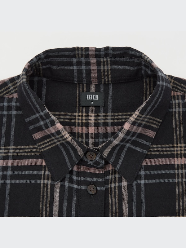 Flannel Plaid Long-Sleeve Shirt