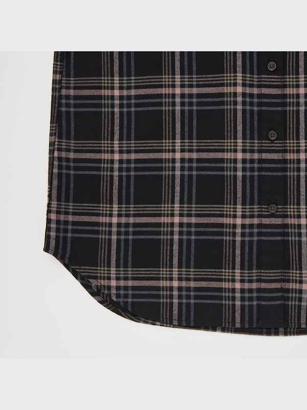 Flannel Plaid Long-Sleeve Shirt