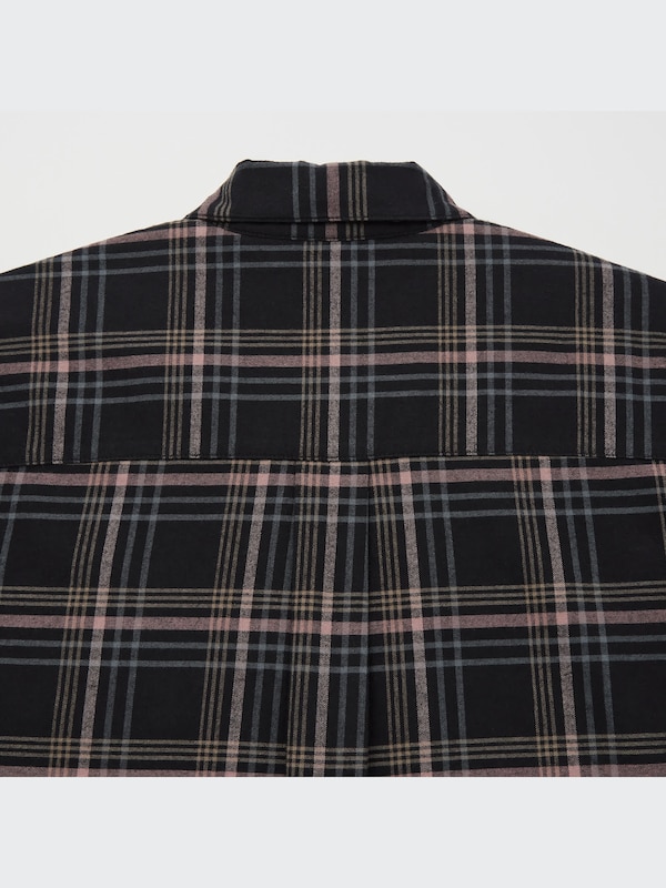Flannel Plaid Long-Sleeve Shirt