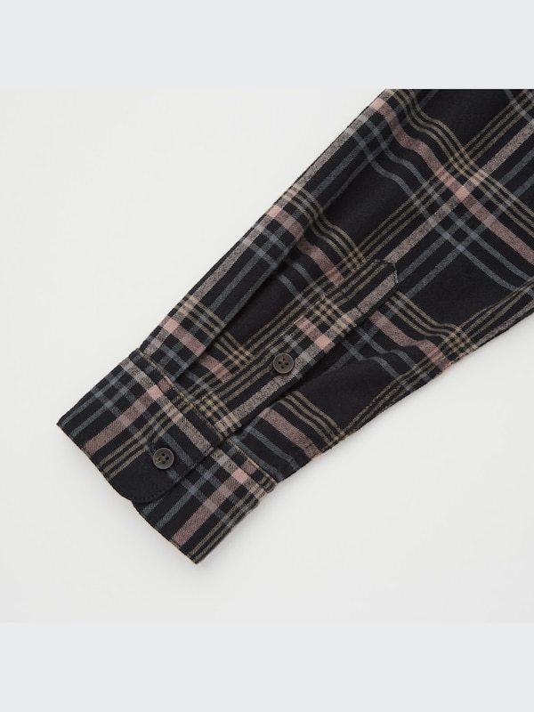 Flannel Plaid Long-Sleeve Shirt