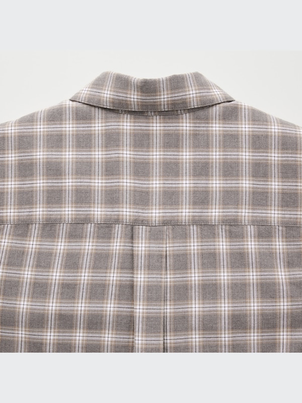 Light Flannel Plaid Long-Sleeve Shirt