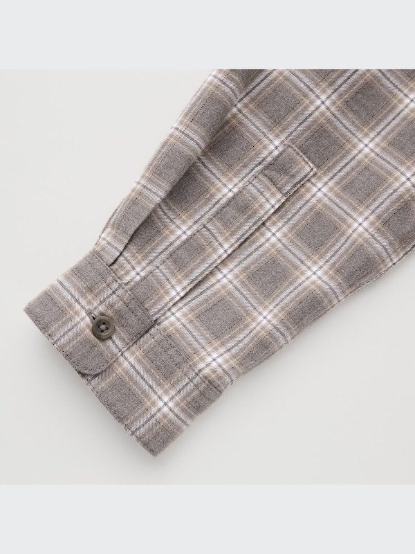 Light Flannel Plaid Long-Sleeve Shirt
