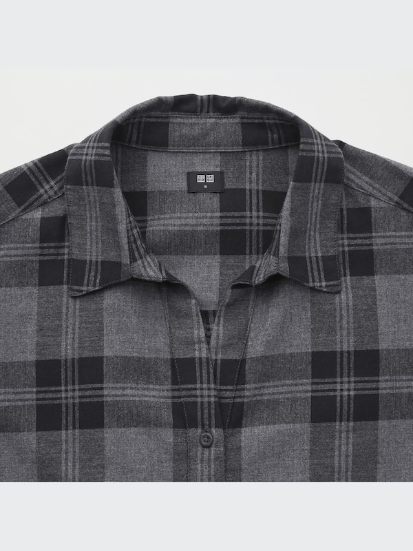 Light Flannel Plaid Long-Sleeve Shirt