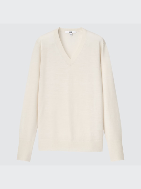 EXTRA FINE MERINO V-NECK SWEATER