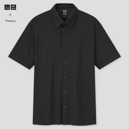 Men Theory AIRism Slim Fit Full Open Polo Shirt