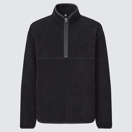 Men Fleece Half-Zipped Pullover