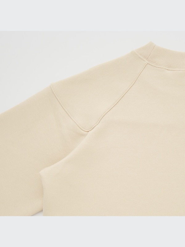 U Sweat Mock Neck Long-Sleeve Dress