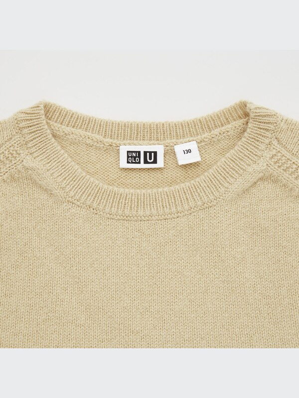 U Merino Crew Neck Long-Sleeve Dress