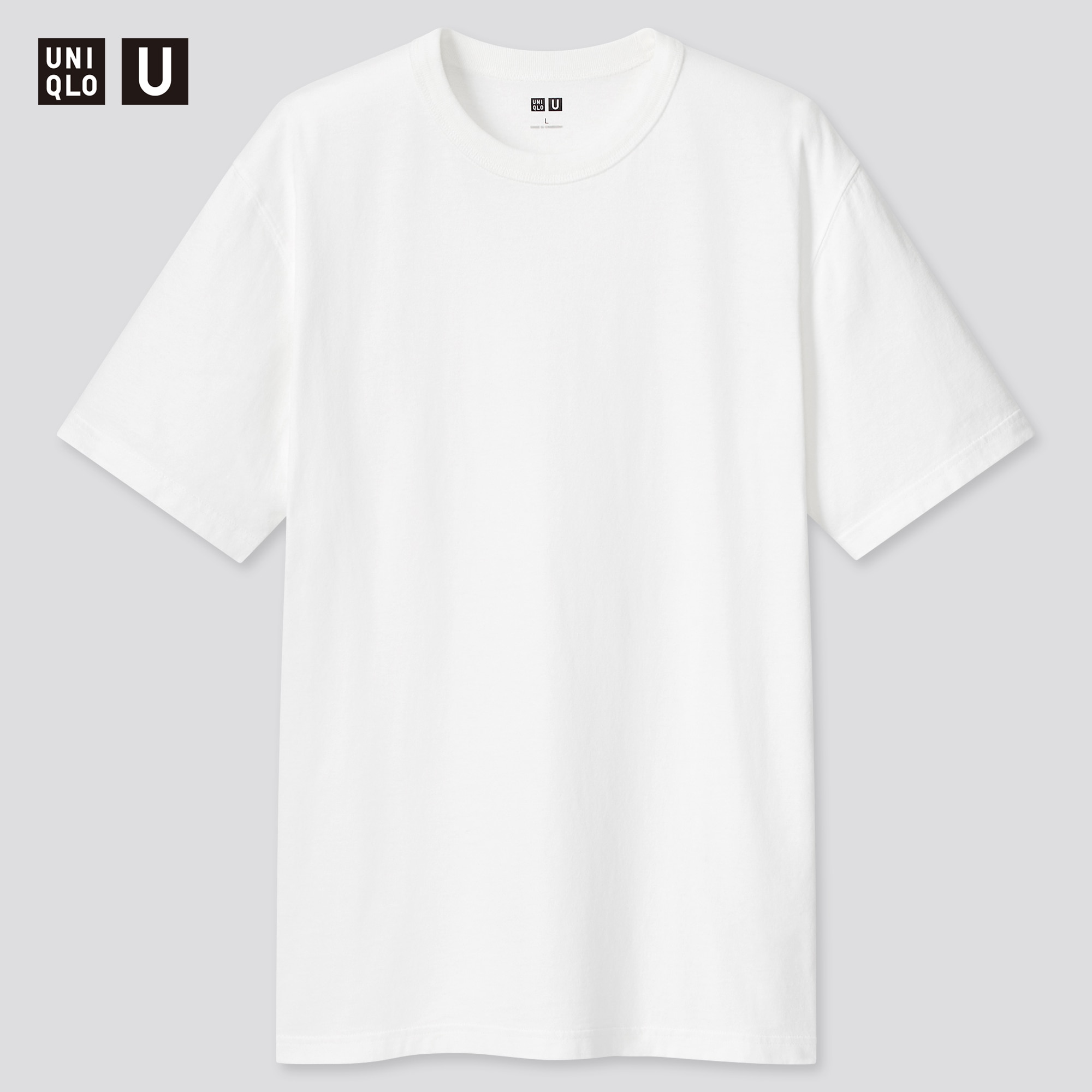 White crew neck t-shirt